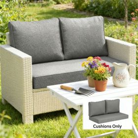 2 terrace furniture cushions, outdoor sofa cushions, sofa cushions, gray(cushion only)