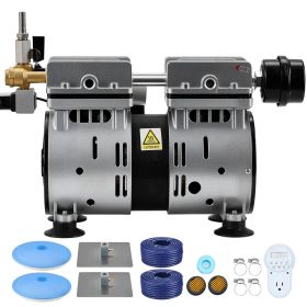 Pond Aerators, 5.2CFM Aeration System for Lakes up to 3 Acres, 3/4 HP Air Compressor, 2 Diffusers & Two 100' Weighted Tubings