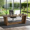 Executive Desk, Wood Study Computer Desk Writing Table