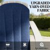 A set of 4 outdoor seat cushions, courtyard chair cushion, cushion, navy blue (cushion only)