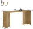 Bar Table, Rectangular High Top Kitchen & Dining Table(Only Table)
