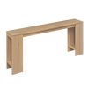 71" Long Farmhouse Console Table, Narrow Entryway Table with Bottom Storage Shelf