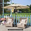 Fillable Umbrella Base 90 LBS Heavy Duty Sand Filled Round Market Umbrella Stand