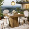 Dining Table, Square Farmhouse Kitchen Table Dinner Table