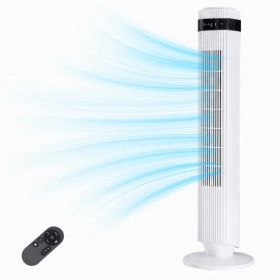 The Bedroom Is Equipped With A Silent Tower-type Fan, A 28-decibel Standing Fan, Intelligent Automatic Mode, And A 64' Swivel Bladeless Cooling F (Option: White)