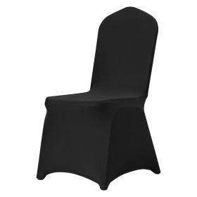 Stretch Spandex Folding Chair Covers, Universal Fitted Chair Cover, Removable Washable Protective Slipcovers, for Wedding, Holiday, Banquet, Party (Color: Black, Quantity: 30 pcs)